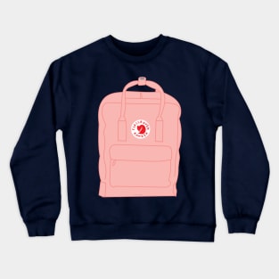 Pink Aesthetic Backpack Crewneck Sweatshirt